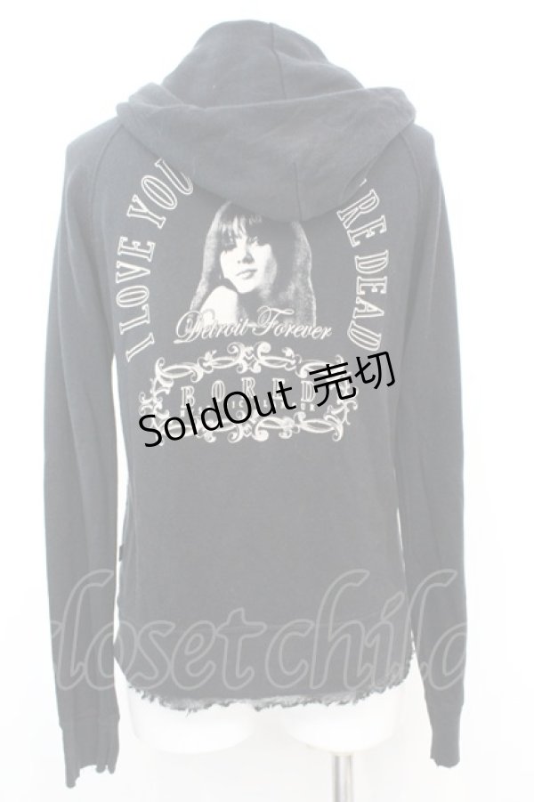 画像3: HYSTERIC GLAMOUR / Detroit Forever ジップアップパーカー F ブラック O-25-09-25-1036-PU-TO-YM-OS (3)