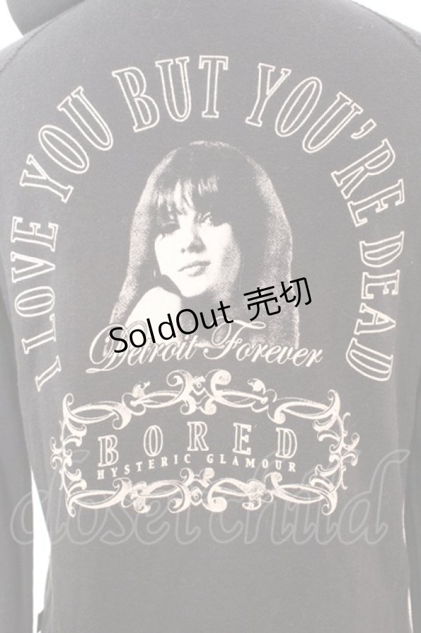 画像4: HYSTERIC GLAMOUR / Detroit Forever ジップアップパーカー F ブラック O-25-09-25-1036-PU-TO-YM-OS (4)