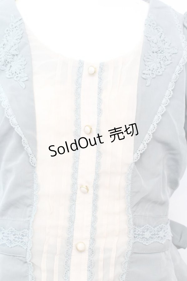 画像2: axes femme / レイヤード風フレアワンピース  グリーン系 O-25-09-25-1041-AX-OP-IG-ZT327 (2)