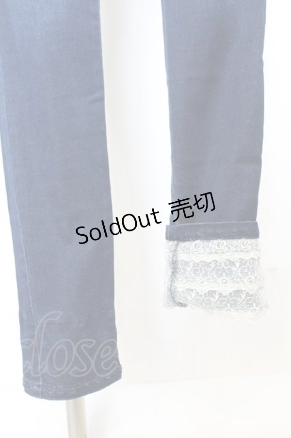 画像2: axes femme / 薔薇刺繍パンツ M インディゴ O-25-09-25-1060-AX-PA-OW-ZT276 (2)