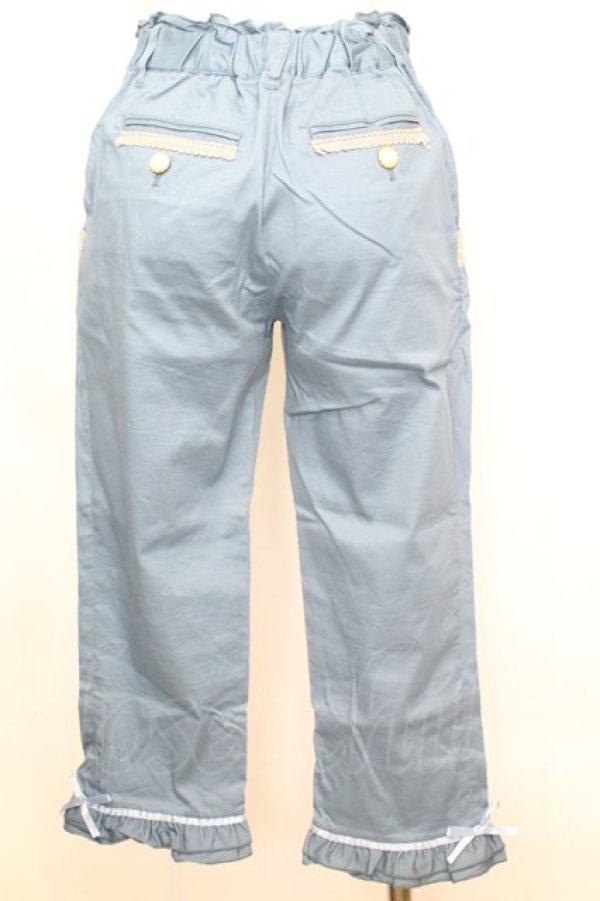 画像3: axes femme / サイドレースアップパンツ M サックス O-25-09-25-1062-AX-PA-OW-ZT272 (3)