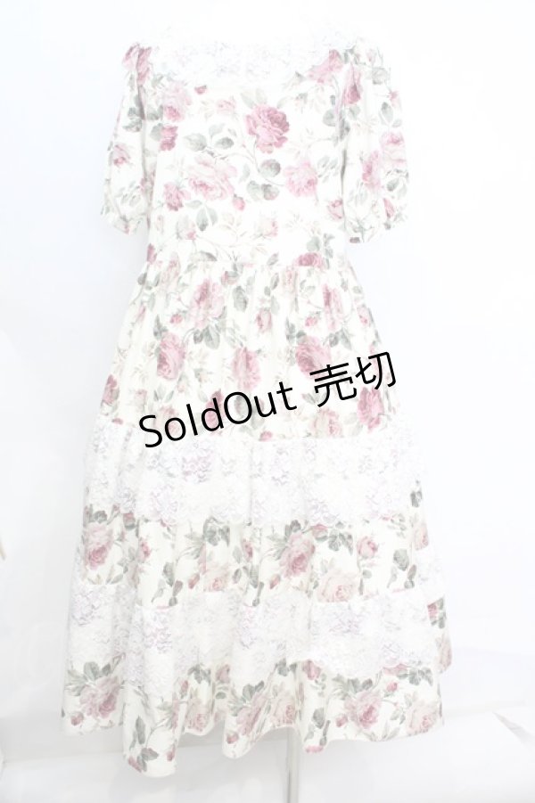 画像3: marcHenTica / シェリー・ローズガーデンワンピース  生成り O-25-09-25-1068-LO-OP-IG-ZT356 (3)