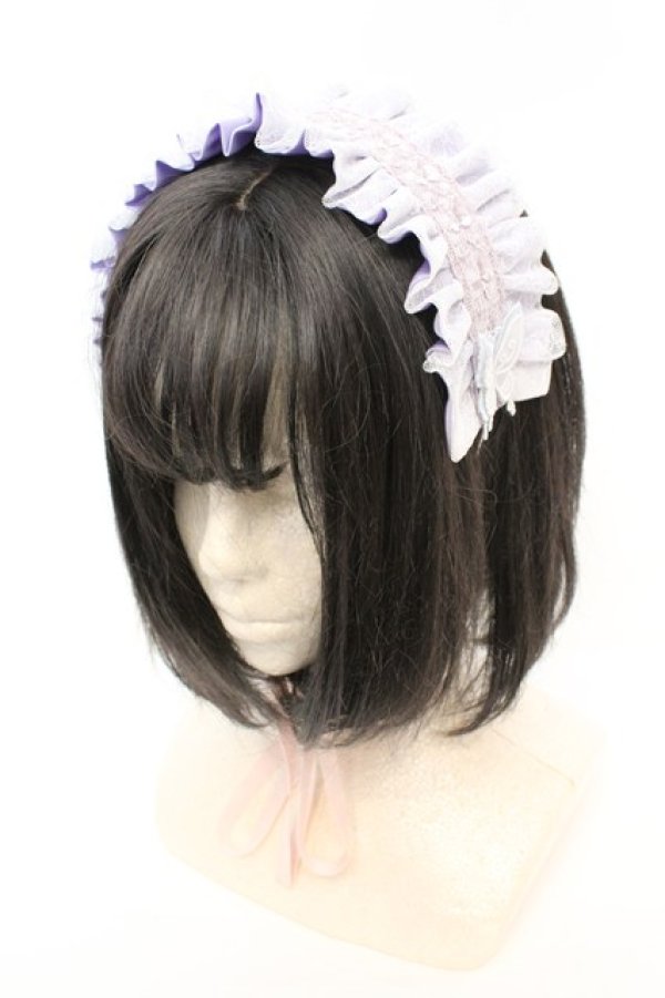画像1: abilletage / バタフライモチーフヘッドドレス  ラベンダー O-25-09-25-1076-GO-ZA-IG-ZT394-F006 (1)