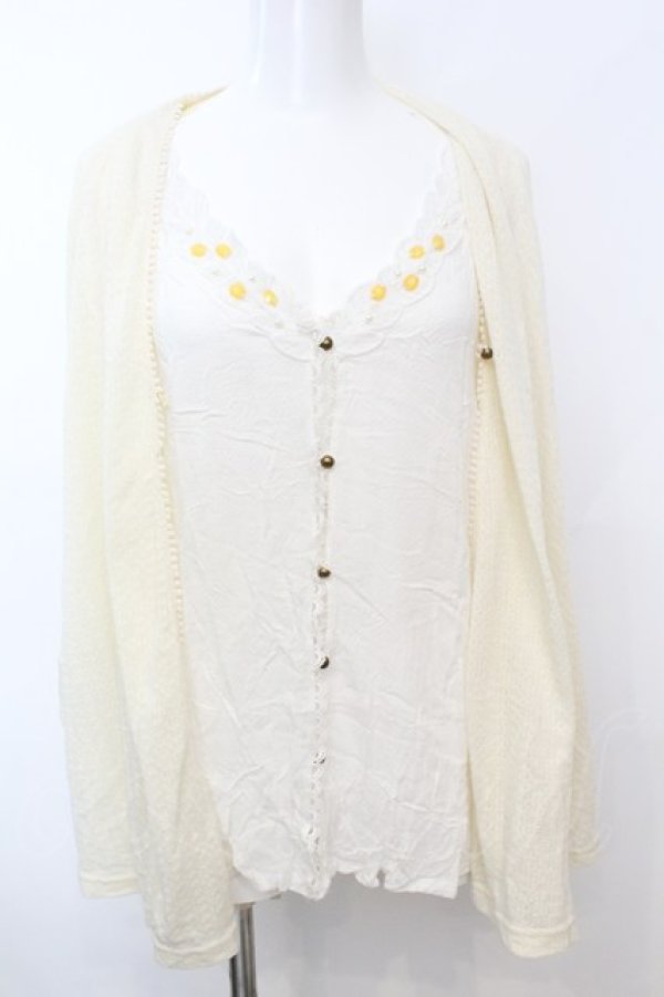 画像1: axes femme / レイヤード風トップス  オフ O-25-09-25-1021-AX-TO-IG-ZT002 (1)