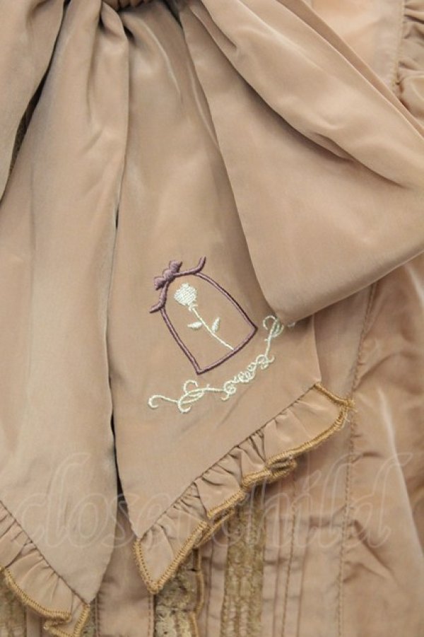 画像2: axes femme / フェミニンボータイブラウス/美女と野獣  マスタード O-25-09-25-1022-AX-BL-IG-ZT052 (2)