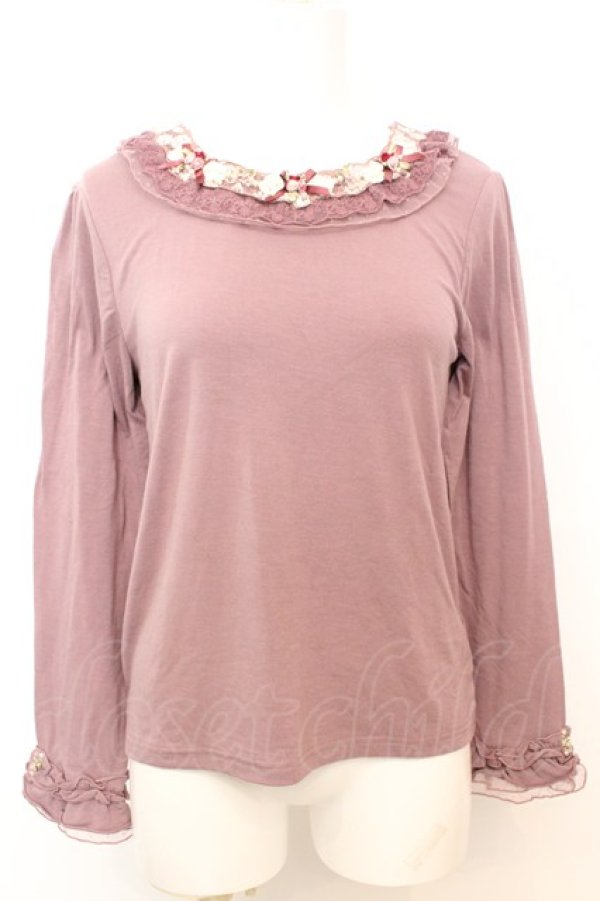 画像1: axes femme / バラレースガーデンインナー M ピンク O-25-09-25-1023-AX-TO-IG-OS (1)