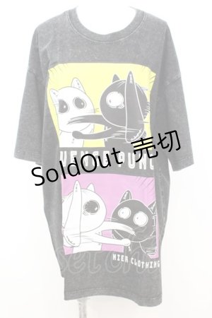 画像: NieR Clothing / VINTAGE UNISEX BIG TEE【punch】 Tシャツ F ブラック O-25-09-25-1031-PU-TS-YM-ZT307