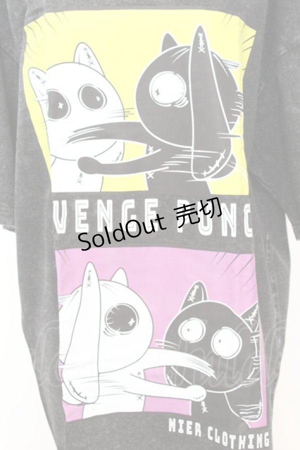 画像2: NieR Clothing / VINTAGE UNISEX BIG TEE【punch】 Tシャツ F ブラック O-25-09-25-1031-PU-TS-YM-ZT307 (2)