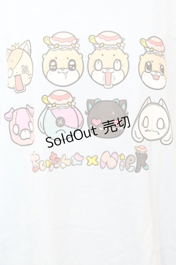 画像2: NieR Clothing / ちいたんコラボ プルオーバーカットソー XL サックス O-25-09-25-1032-PU-TO-YM-ZT307 (2)