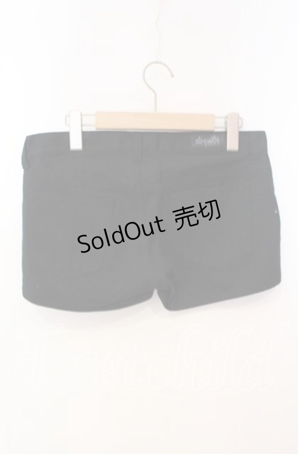 画像2: 【SALE】STIGMATA / ジップアップショートパンツ M ブラック O-25-09-25-015-GO-ZA-IG-ZT240 (2)