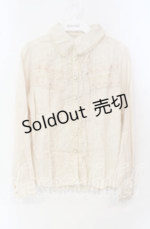 画像: axes femme / はしごレース使い2WAYブラウス M キナリ O-25-09-25-019-AX-BL-OW-OS