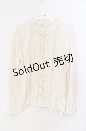 画像: axes femme / レース切り替えブラウス風プルオーバー M キナリ O-25-09-25-024-AX-TO-OW-OS