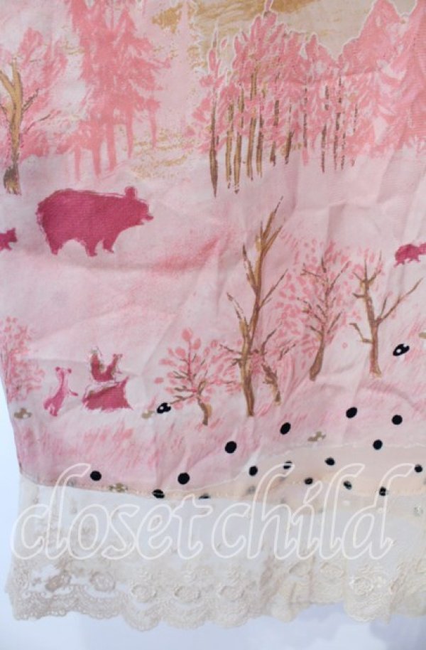 画像2: Cherir la femme / 総柄チュニック  ピンク系 O-25-09-25-029-LO-TO-OW-ZT356 (2)