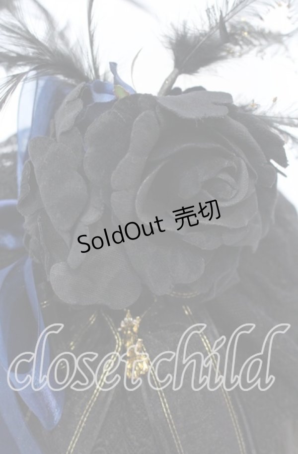 画像3: 【SALE】ALICE and the PIRATES / Vampire Princessカチューシャ  クロ×アオ O-25-09-26-005-PA-AC-OW-ZT488 (3)