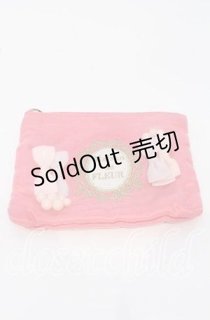 画像: Maison de FLEUR / ティッシュケース  ピンク O-25-09-26-050-LO-ZA-OW-OS