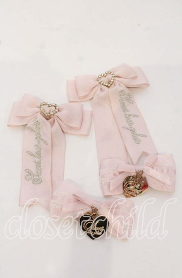 画像1: LIZ LISA / リボンクリップ4つセット  ピンク O-25-09-26-073-LO-AC-OW-ZT394-F006 (1)