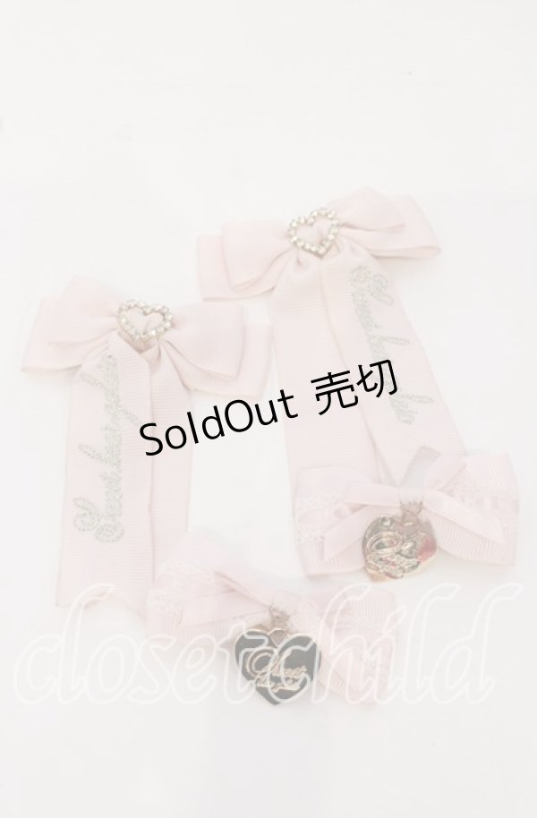 画像1: LIZ LISA / リボンクリップ4つセット  ピンク O-25-09-26-073-LO-AC-OW-ZT394-F006 (1)