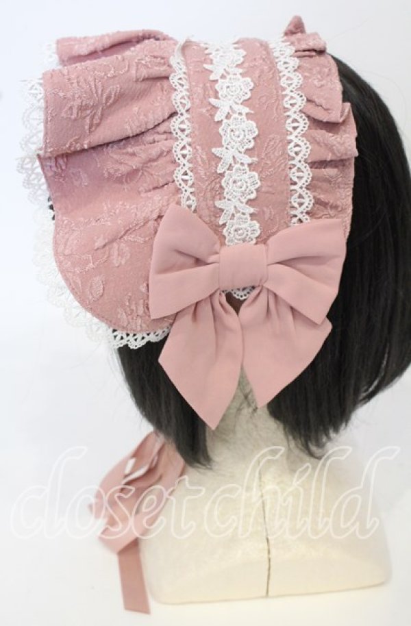 画像2: axes femme kawaii / メアリーハーフボンネット  ピンク O-25-09-26-002-AX-AC-OW-ZT433 (2)