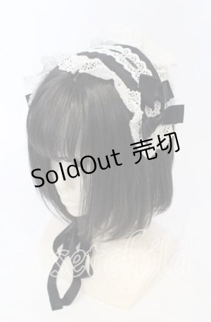 画像: BABY,THE STARS SHINE BRIGHT / はしごレースのヘッドドレス  クロ×シロ O-25-09-26-010-BA-AC-OW-OS