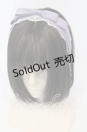 画像: axes femme kawaii / レースリボンカチューシャ  ラベンダー O-25-09-26-017-AX-AC-OW-ZT488-F006