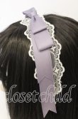 画像2: axes femme kawaii / レースリボンカチューシャ  ラベンダー O-25-09-26-017-AX-AC-OW-ZT488-F006 (2)