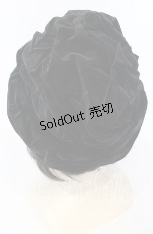 画像2: Jane Marple Dans Le Salon / 別珍ハット  クロ O-25-09-26-023-JM-AC-OW-ZT511 (2)