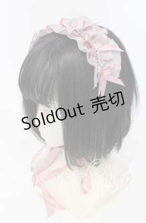 画像: Chalmiere / フリルヘッドドレス  ピンク O-25-09-26-025-LO-AC-IG-OS