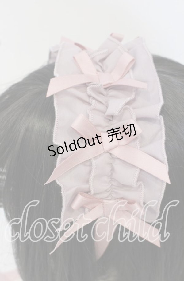 画像2: Chalmiere / フリルヘッドドレス  ピンク O-25-09-26-025-LO-AC-IG-OS (2)