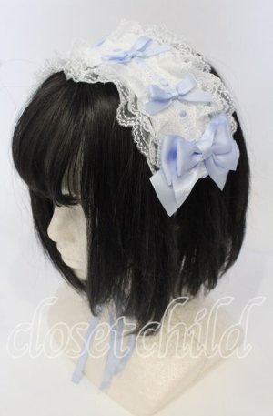 画像: Amavel / Dreamy Ribbon Wrappingヘッドドレス  サックス×シロ O-25-09-26-026-CA-AC-IG-OS