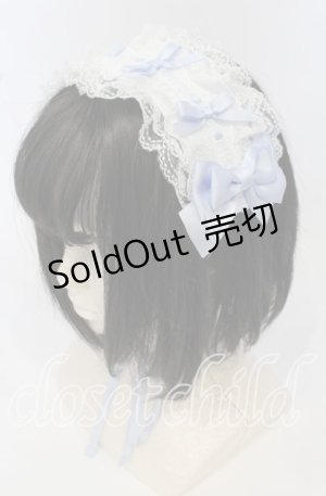 画像: Amavel / Dreamy Ribbon Wrappingヘッドドレス  サックス×シロ O-25-09-26-026-CA-AC-IG-ZT434-F005