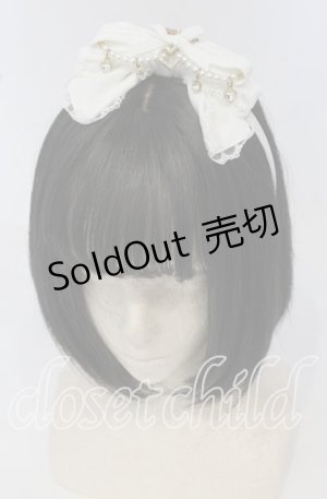 画像: LIZ LISA / ティアラビジューリボンカチューシャ  シロ O-25-09-26-030-LO-AC-IG-OS