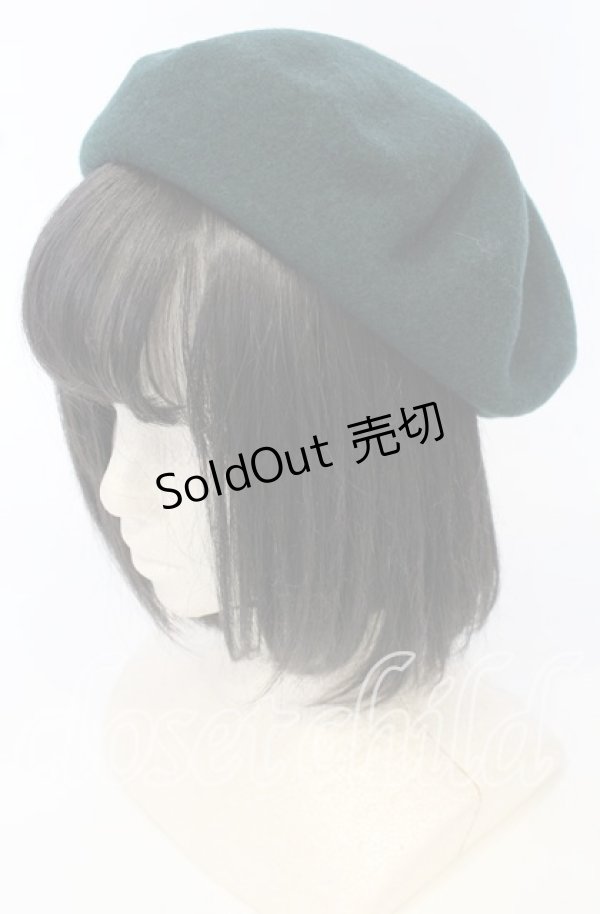 画像1: 【SALE】Heart E / ウールベレー  グリーン O-25-09-26-032-LO-AC-OW-ZT511 (1)