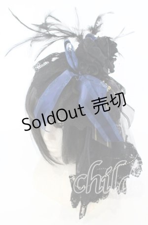 画像: 【SALE】ALICE and the PIRATES / Vampire Princessカチューシャ  クロ×アオ O-25-09-26-005-PA-AC-OW-ZT488