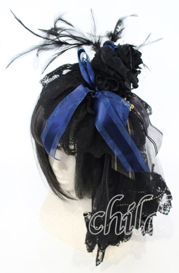 画像1: ALICE and the PIRATES / Vampire Princessカチューシャ  クロ×アオ O-25-09-26-005-PA-AC-OW-ZT488 (1)