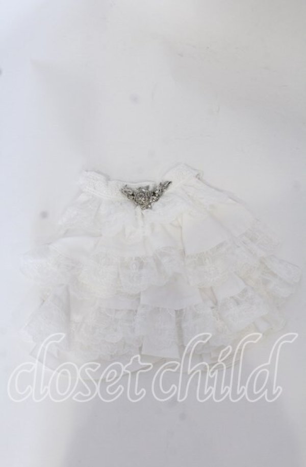 画像1: Sheglit / "Victorian"ローズジャボ  ホワイト O-25-09-26-042-EL-ZA-OW-OS (1)