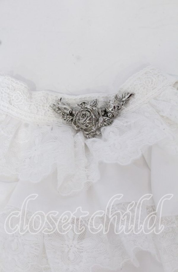 画像2: Sheglit / "Victorian"ローズジャボ  ホワイト O-25-09-26-042-EL-ZA-OW-OS (2)