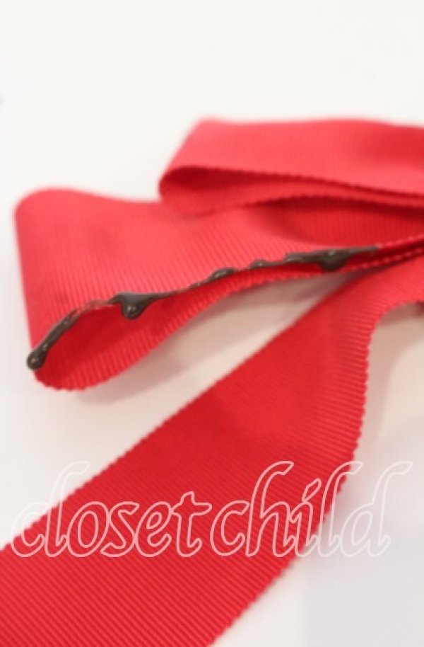 画像2: LOTUS ribbon / いちご大福リボンバレッタ  アカ O-25-09-26-047-EL-AC-OW-ZT444-F003 (2)