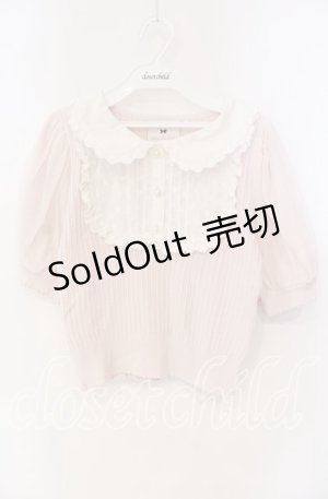 画像: mille fille closet / ヨーク切り替えニットトップス M ピンク×シロ O-25-09-27-033-LO-TO-OW-OS