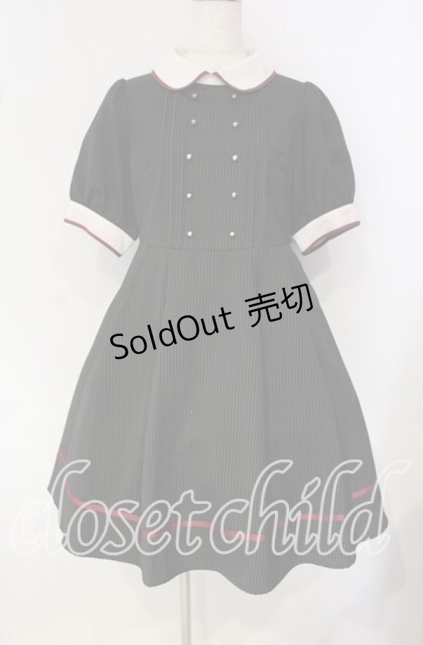 画像1: Amavel / ストライプワンピース F クロ O-25-09-27-005-CA-OP-OW-ZT101 (1)