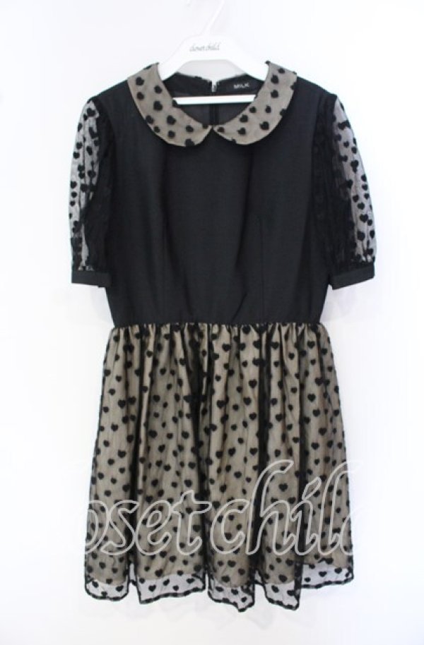 画像1: MILK / チュチュドンナドレス  クロ×ベージュ O-25-09-27-042-ML-OP-IG-ZT276 (1)