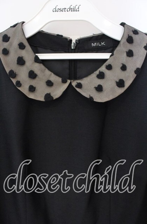 画像2: MILK / チュチュドンナドレス  クロ×ベージュ O-25-09-27-042-ML-OP-IG-ZT276 (2)