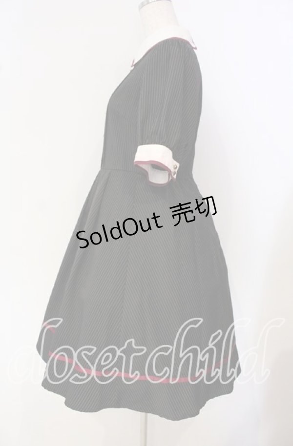 画像4: Amavel / ストライプワンピース F クロ O-25-09-27-005-CA-OP-OW-ZT101 (4)