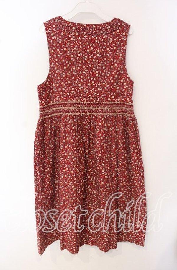 画像3: Jane Marple / くるみボタンジャンパースカート  アカ O-25-09-27-051-JM-OP-IG-OS (3)