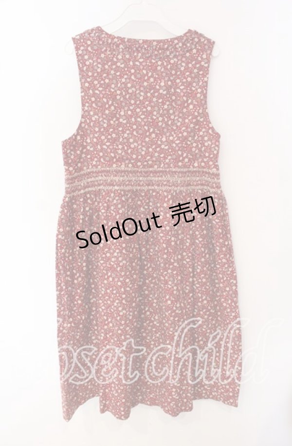 画像3: Jane Marple / くるみボタンジャンパースカート  アカ O-25-09-27-051-JM-OP-IG-OS (3)