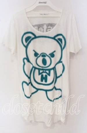 画像: HYSTERIC GLAMOUR / ファックベアTシャツ  ホワイト O-25-09-27-052-PU-TS-IG-ZT318