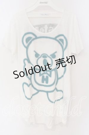 画像: HYSTERIC GLAMOUR / ファックベアTシャツ  ホワイト O-25-09-27-052-PU-TS-IG-ZT318