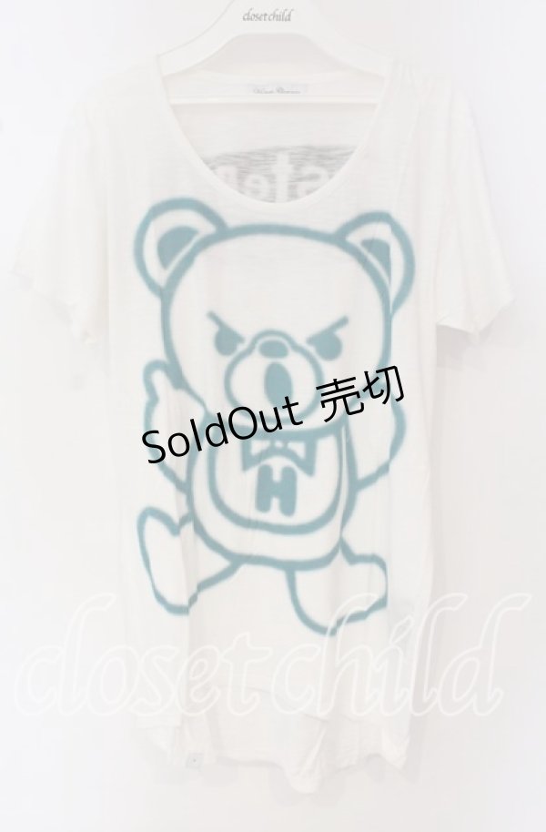画像1: HYSTERIC GLAMOUR / ファックベアTシャツ  ホワイト O-25-09-27-052-PU-TS-IG-ZT318 (1)
