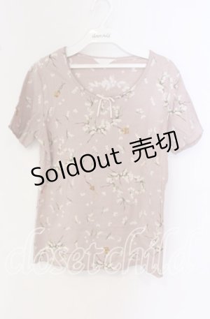 画像: 【SALE】PINK HOUSE / すずらんリースプリントTシャツ  ピンク系 O-25-09-27-056-LO-TS-IG-ZT357