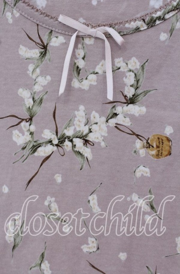 画像2: PINK HOUSE / すずらんリースプリントTシャツ  ピンク系 O-25-09-27-056-LO-TS-IG-ZT357 (2)