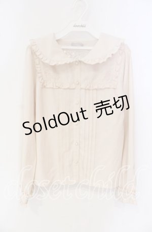 画像: axes femme POETIQUE / バブーシュカ付ウサギ刺繍ブラウス  生成り O-25-09-27-059-AX-BL-IG-OS